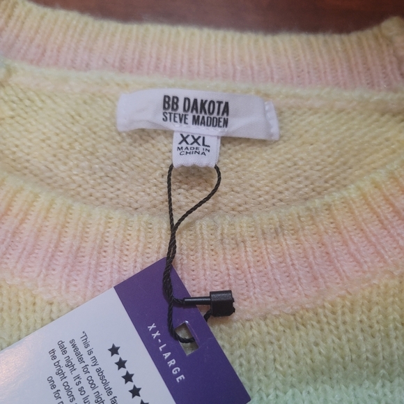 NWT BB Dakota Steve Madden Ombre Sweater Sz.XXL - Picture 6 of 6